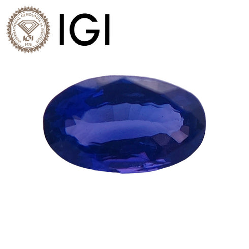 IGI 认证 1.16 克拉天然未处理锡兰变色蓝宝石